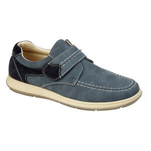 Scimitar Mens Touch Fastening Casual Shoe / Navy
